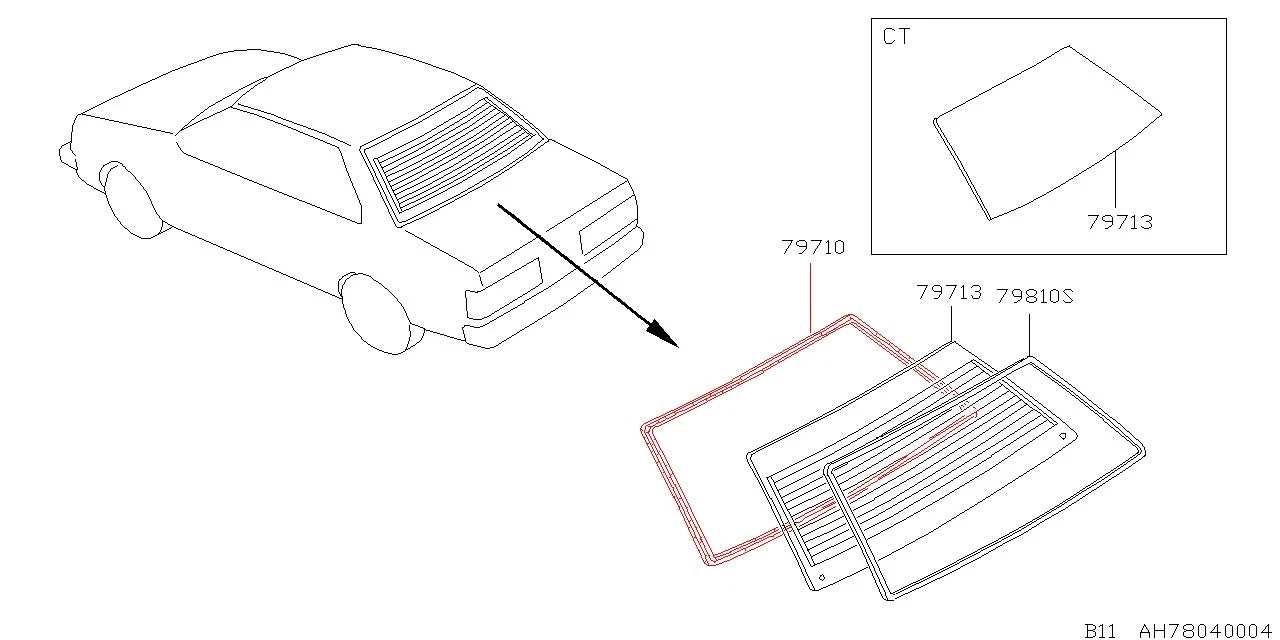 Windshield Seal for Datsun Sunny Laurel Spirit B11 Sentra