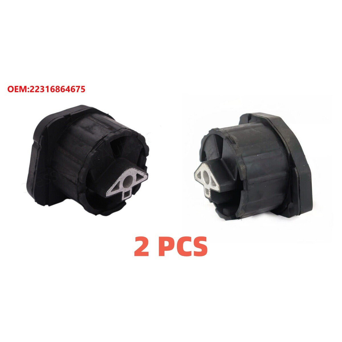 2X Automatic Transfer Case Transmission Mount for BMW X5 X6 (2008–2015)