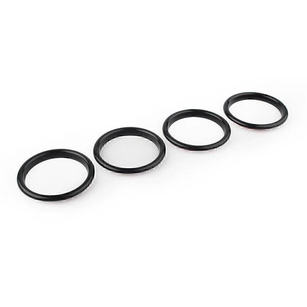 4 x Air Vent Cover Rings for Audi A3 S3 (2012-2019) - Black