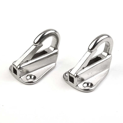 2 x Marine 316 SS Spring Snap Hook Fender Hardware