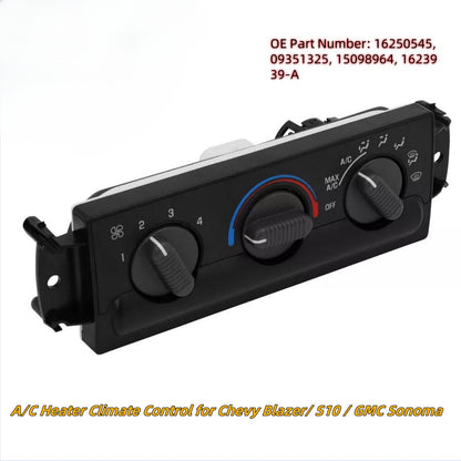 Climate Control Module for Chevy S-10 GMC Sonoma (1998–2005)