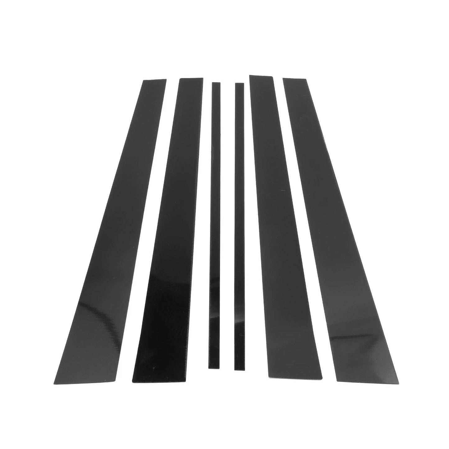 6 Pcs Door Pillar Window Trim for Lexus LX (1998–2007) Black