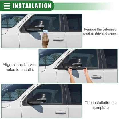 Front Left Car Door Window Belt Weatherstrip for Dodge Ram 1500 (2009-2010)