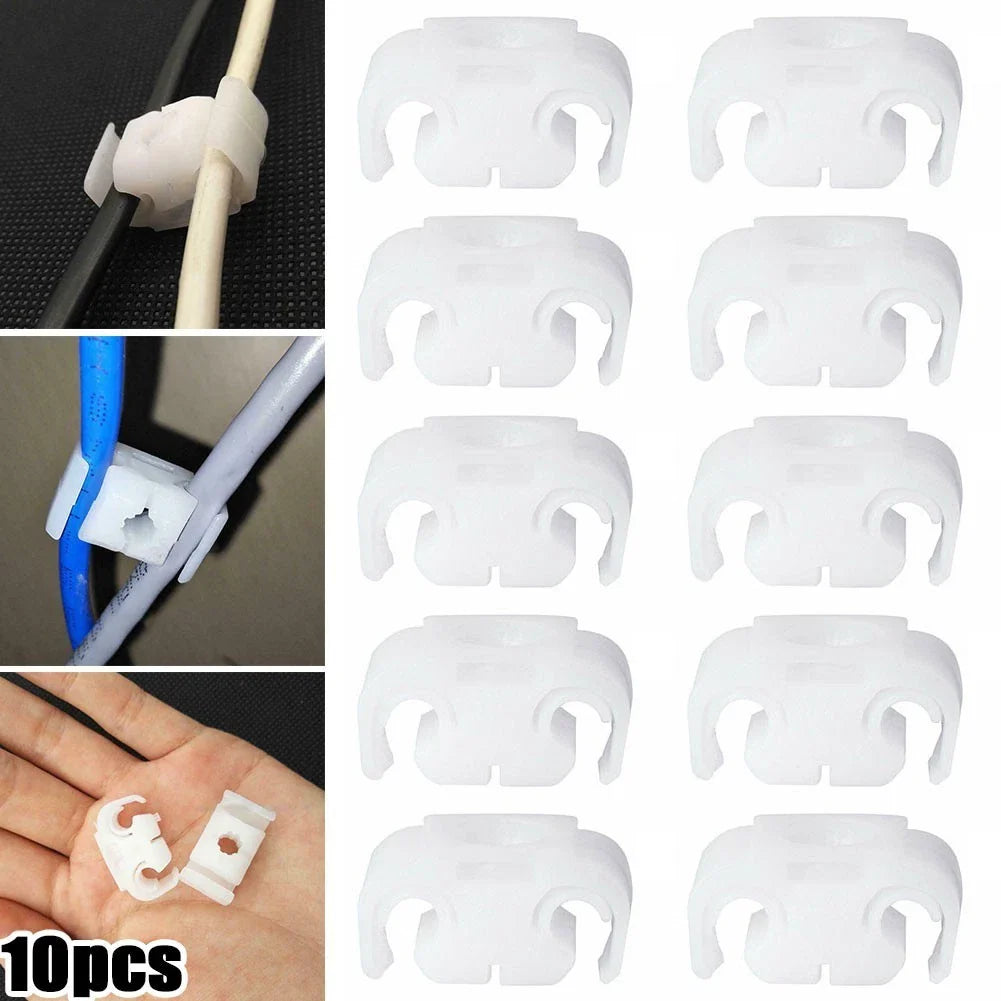Brake Line Hose Pipe Fasteners Double Clips Pack 10