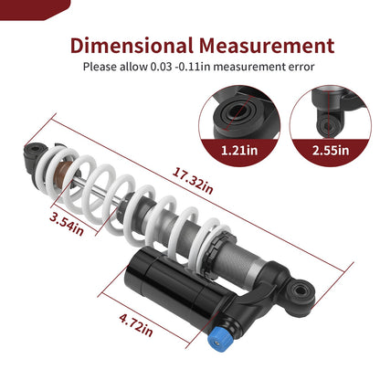Set of 2 Front Shock Absorbers for Polaris Scrambler 850 (2013–2025)