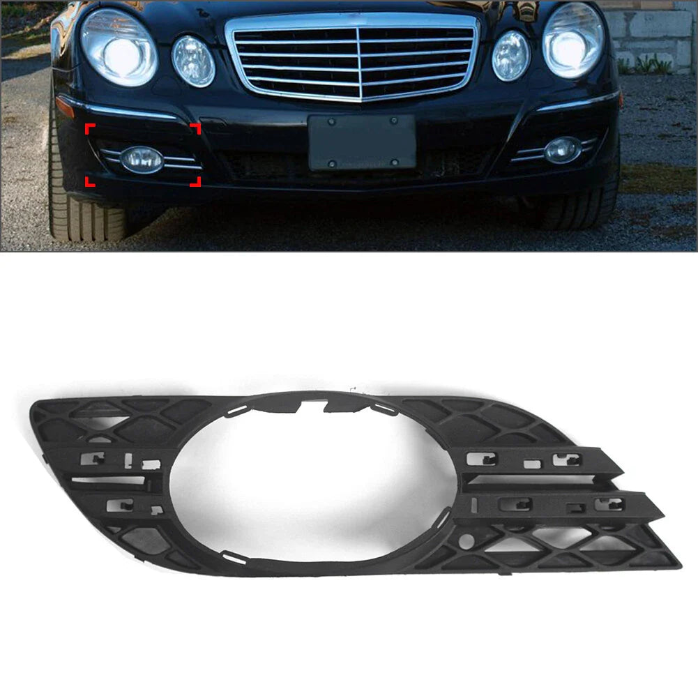 Fog Light Grills Covers for Mercedes-Benz E320 E350 E550 E63 (2007-2009)