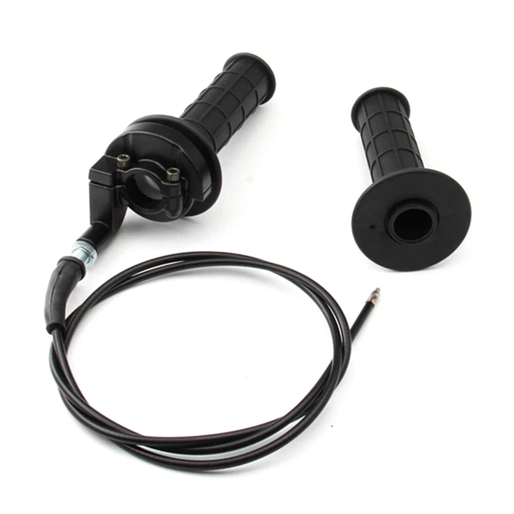 7/8" Motorcycle Black Handle Throttle Clamp Grip