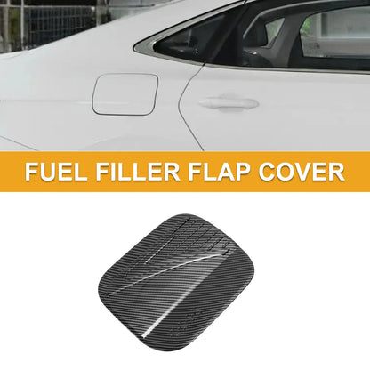 Fuel Tank Door Cap for Hyundai Santa Fe (2024–2025) Carbon Fiber Black