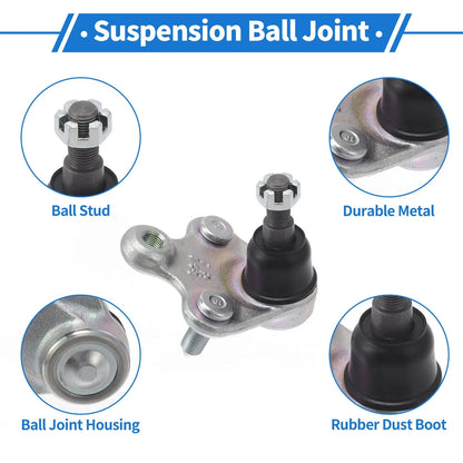 2 x Front Lower Ball Joints for Honda Civic (2012-2018)