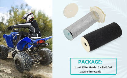 Air Filter Cage Guide End Cap Kit for Yamaha Warrior 350 (1987–2004)