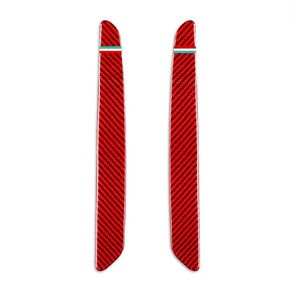 Red Door Sill Scuff Guard Plate Cover for Alfa Romeo Giulia (2015-2019)