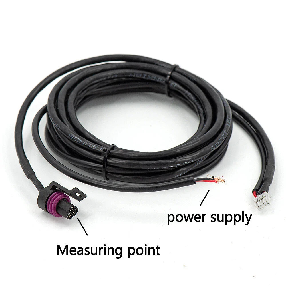 12V 52mm Ultra-thin Electronic Fuel Pressure Meter w/ Sensor for Car