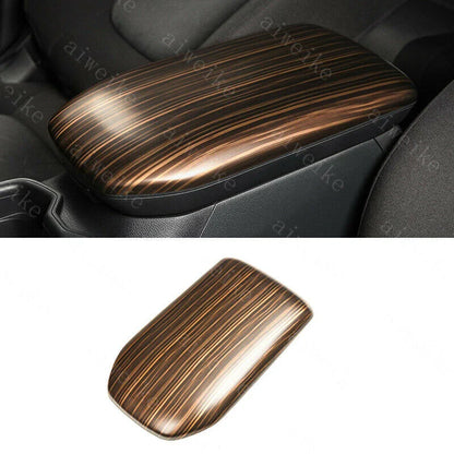 Armrest Box Decor Cover Trim Peach Wood Grain for Toyota RAV4 (2019–2024)