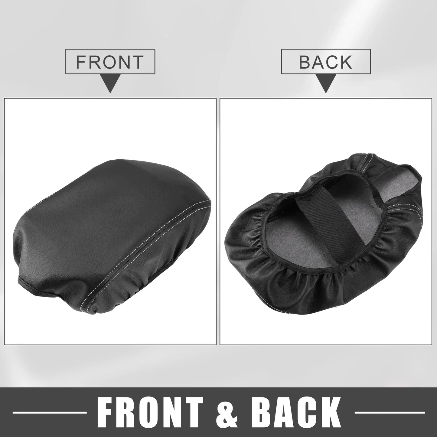 Car Center Console Armrest Cover for Dodge Charger (2011-2023) Black Gray
