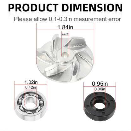 Water Pump Impeller Bearing Seal Gaskets for Polaris Scrambler 400 (1995–2002)