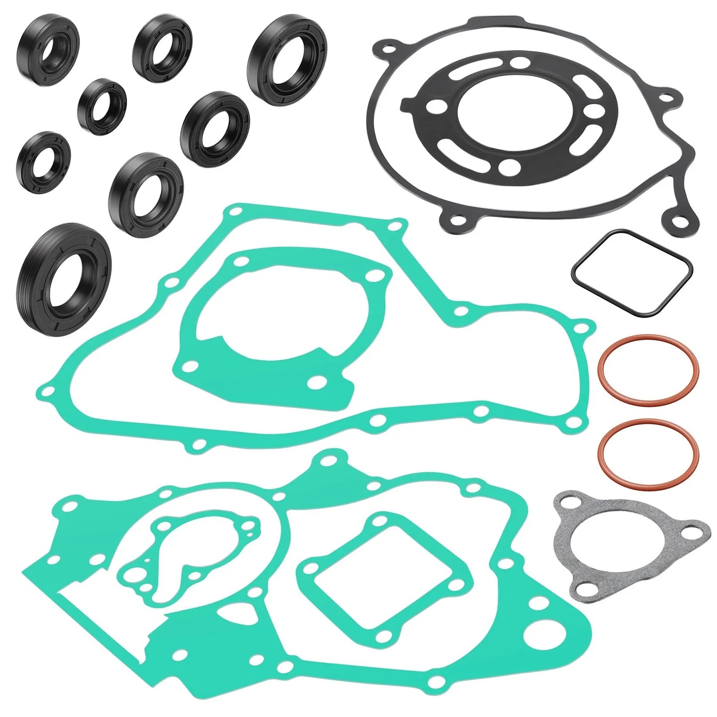 Engine Top Bottom End Gasket W/ Oil Seal for Honda CR85R CR85RB (2003-2007)