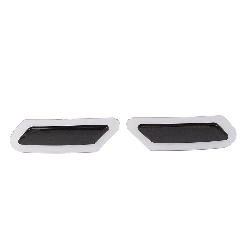 1 Pair White Front Bumper Reflector Side Marker Lights for Audi A4 B9 (2017–2019)