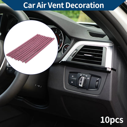 10X Air Vent Decoration Strip for All Straight Air Vent Outlet (Light Purple)