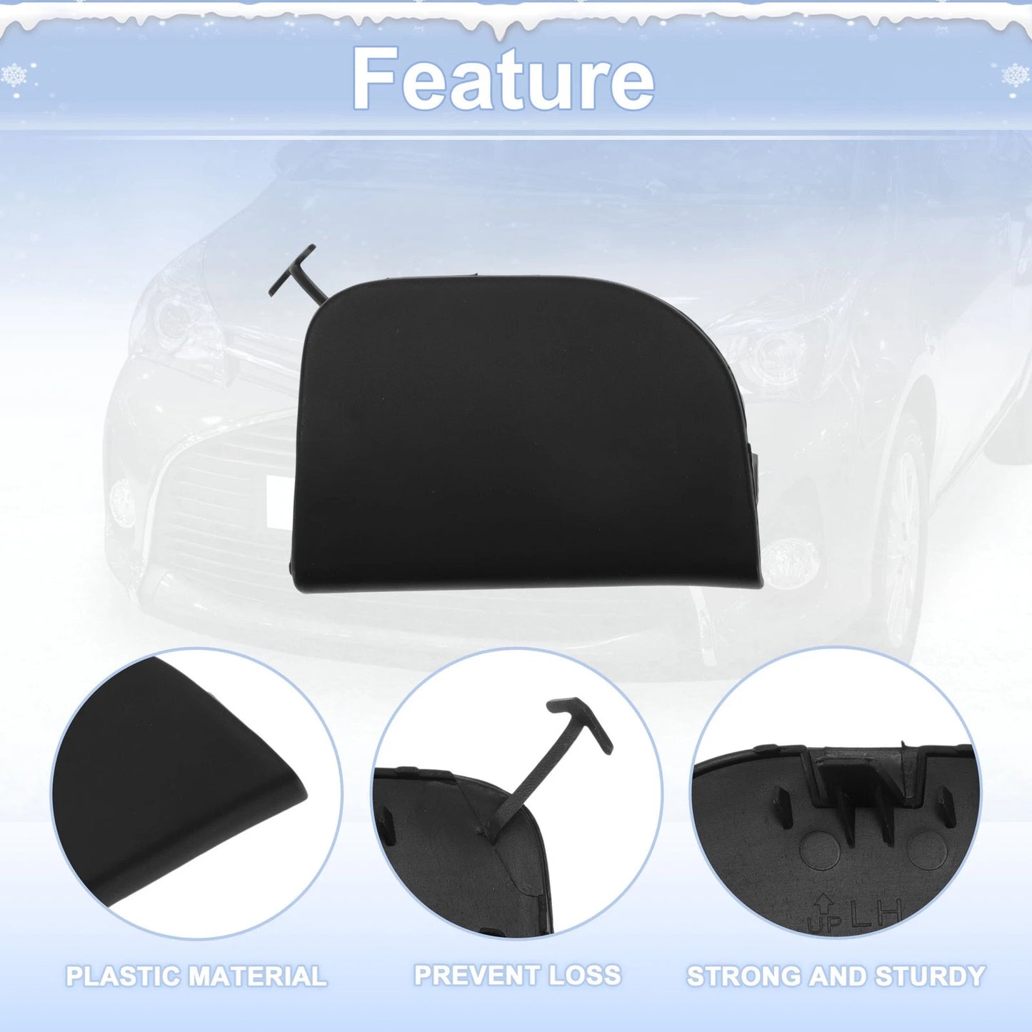 Tow Hook Cover Cap for Toyota Prius (2012–2015) No. 5212847907