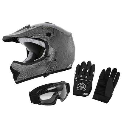 Youth Motorcross Helmet for Motorcycle Size S M L XL DOT Kid Dirt Bikes ATV