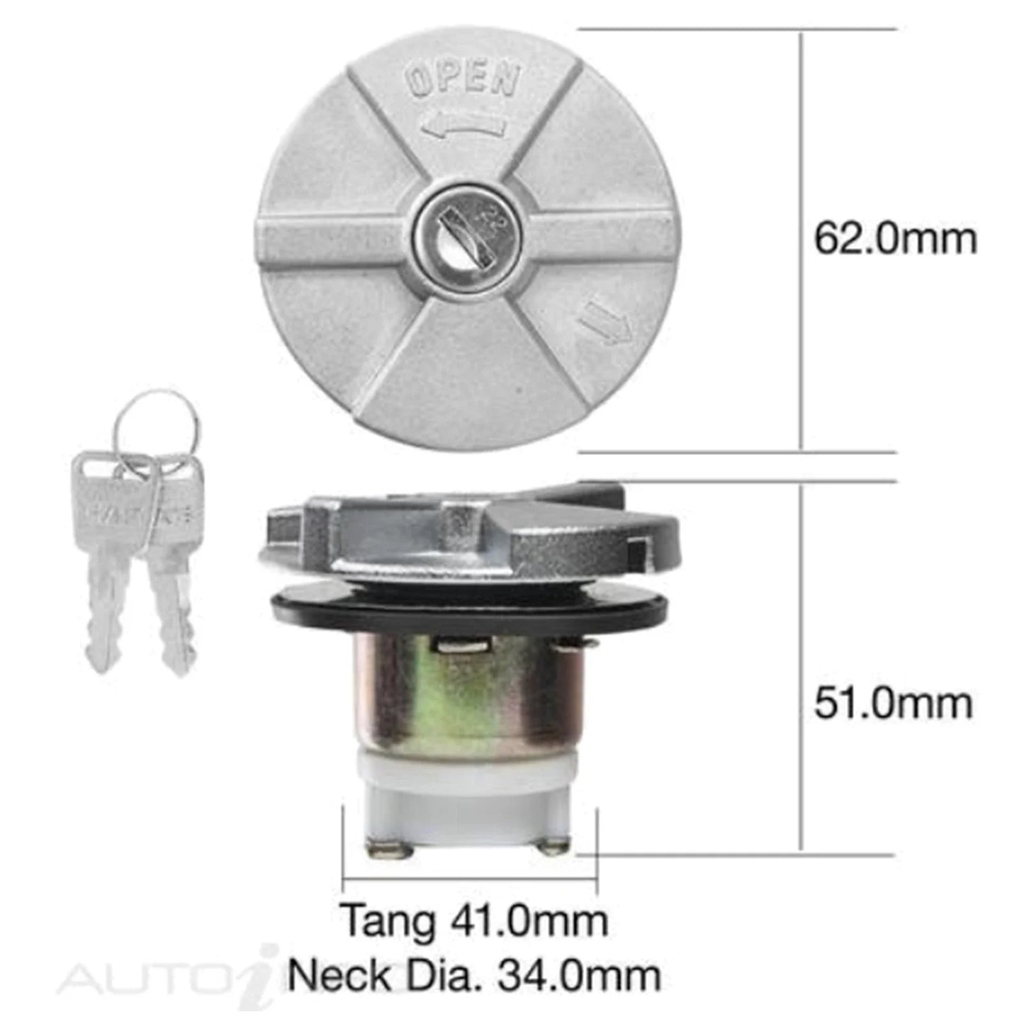 Metal Bayonet Locking Fuel Cap for Hilux RN85 RN90 RN105 RN106 RN110