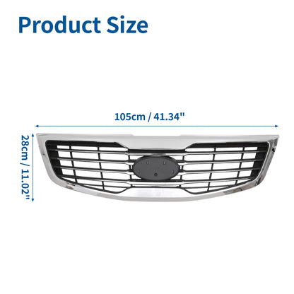 Front Hood Bumper Grille for Kia Sportage (2011–2012) No.863503W010 Black