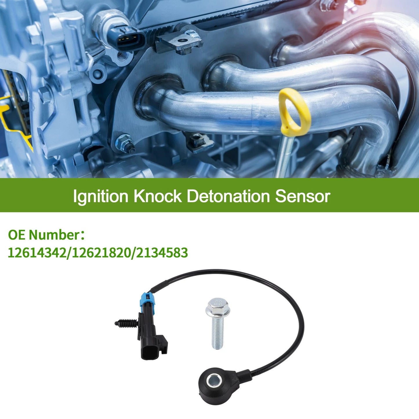 1 Pc Ignition Knock Detonation Sensor No.12614342 for Chevrolet Cobalt (2009–2010)
