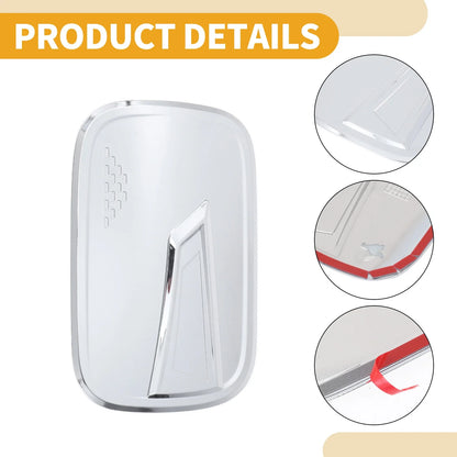 Fuel Tank Door Cap for Honda CRV 2017-2022 Gas Tank Flap Chrome Silver Tone