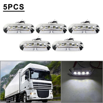 5 x LED Side Clearance Marker Lights for Truck Trailer Pickup 12V 24V