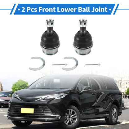 2X Front Lower Ball Joints for Toyota Land Cruiser Prado (2002–2010) No. 43330-60010
