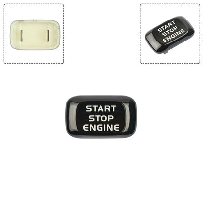Engine Button Anti-corrosion Black Dirt-resistant for Car