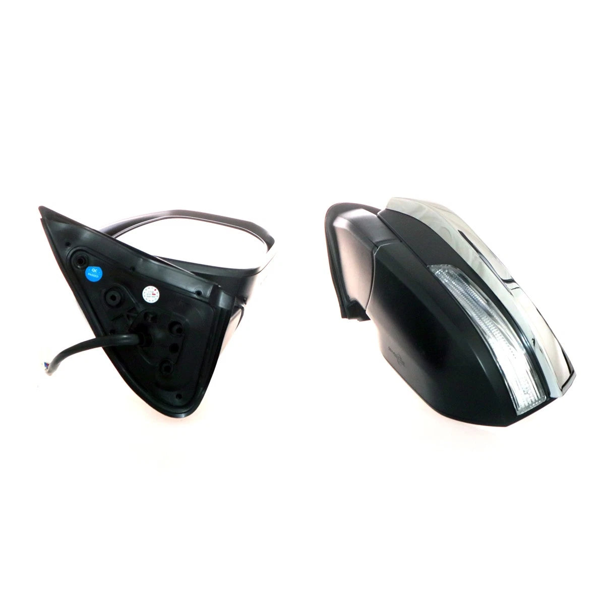 Chrome Electric LED Foldable Mirrors for Toyota Fortuner (2005–2023)