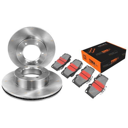 Front Disc Brake Rotors and Pads for Toyota Hilux (1988–1998)