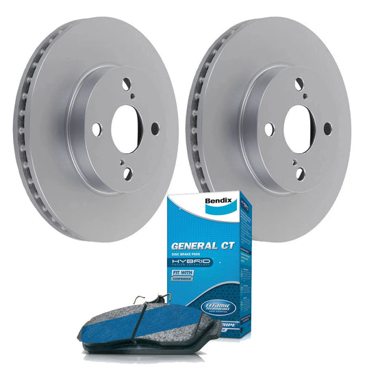 Front Brake Pads and Rotors for Toyota Corolla (2002–2007)