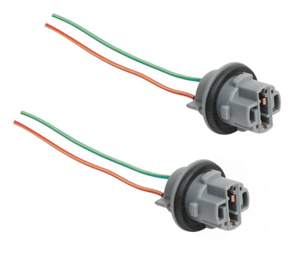 2 x Wedge Car Stop Light Globe Socket Harness Connector