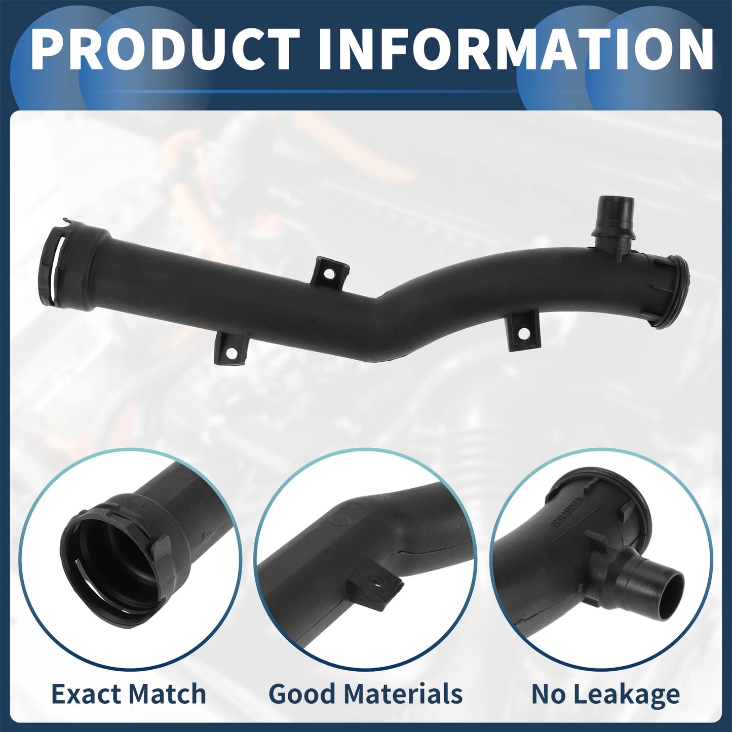 Water Coolant Hose Pipe for Citroen C3 II (2009–2016) No. 1351VF