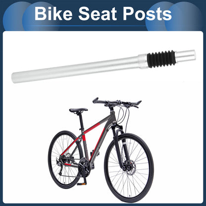Shock Absorbing Bike Seat Post 28.6mm x 400mm Silver Tone
