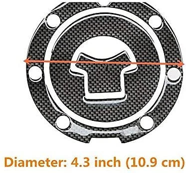 Black Fuel Gas Tank Cap Cover Sticker for Honda CB1300 CBR600RR VTR1000