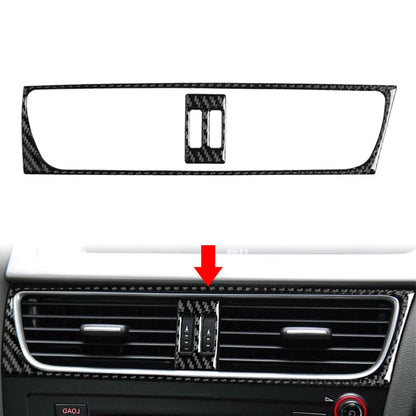 Carbon Look Center Air Conditioner Vent Outlet Cover Trim for Audi Q5 (2009-2017)