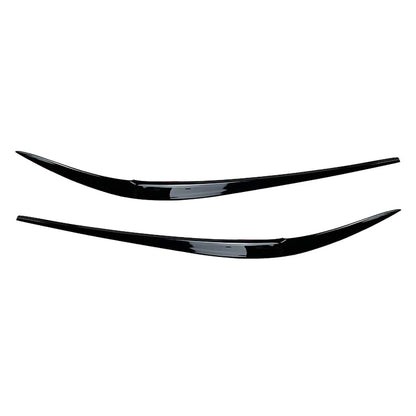 2X Headlight Eyebrow Eyelid Cover for BMW 3 Series G20 (2019–2021) Glossy Black