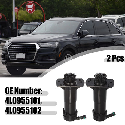 2X Headlight Washer Nozzle Sprayer Jet for Audi Q7 (2007–2015)