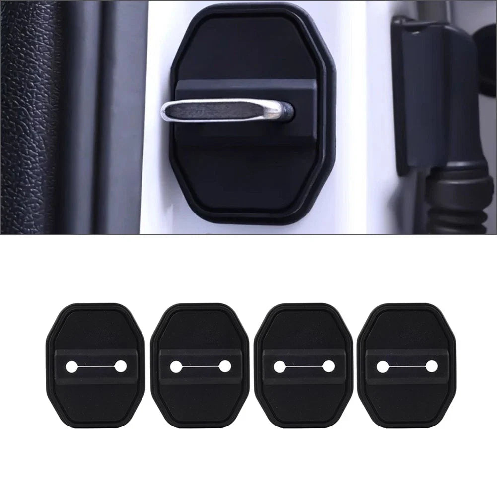 BLK Door Lock Protective Covers for BMW F40 F45 G20, Benz C Class, Maserati