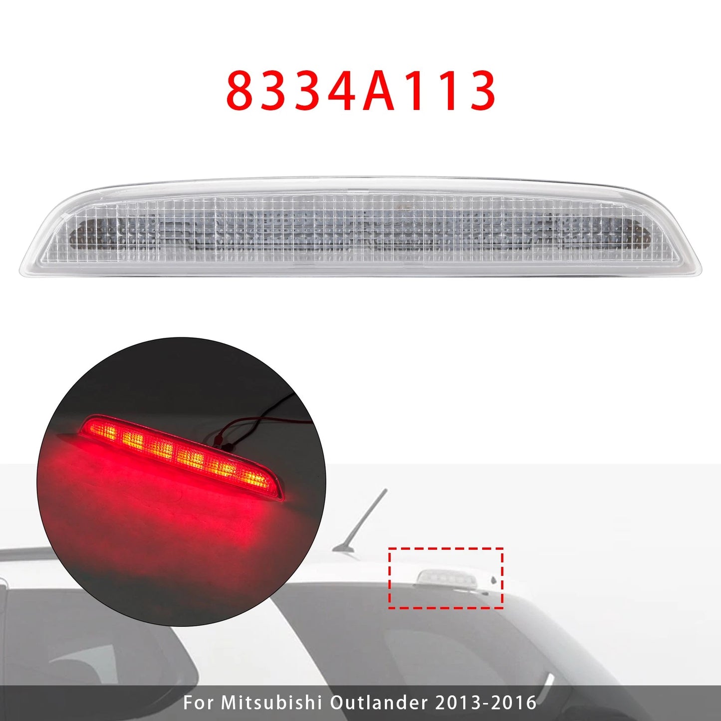 LED High Mount Stop Brake Light 8334A113 for Mitsubishi Outlander (2013–2016)