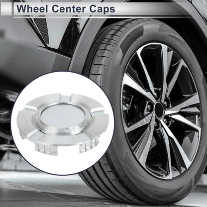 Set of 4 Wheel Center Caps for Chevrolet Silverado 1500 (2007–2013) Silver Tone