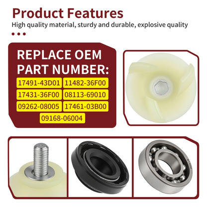 Rebuild Kit with Water Pump Shaft Gear for Suzuki RM125 (2001–2006)