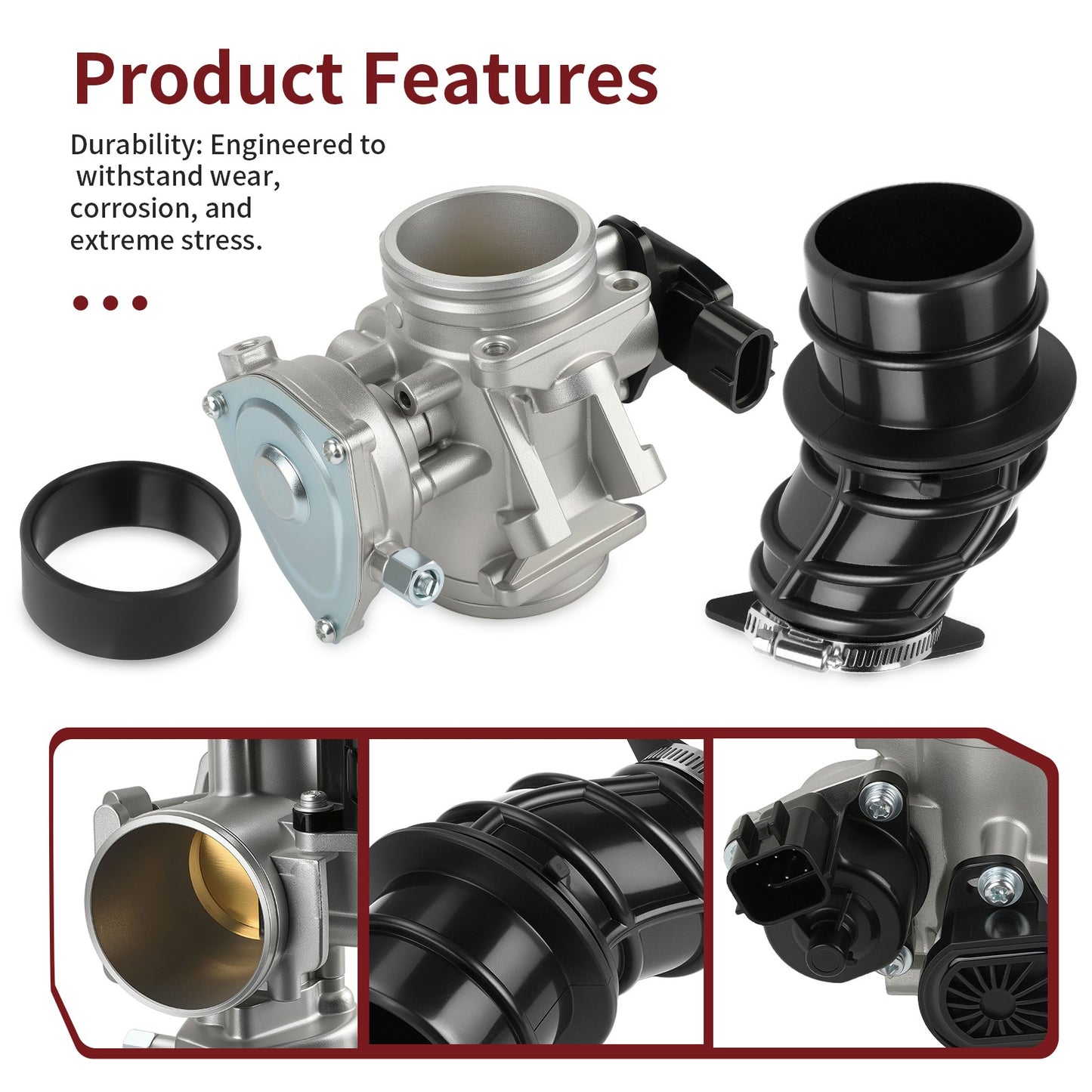 Throttle Body for Polaris Sportsman 500 Touring EFI (2008–2009) w/ Boot