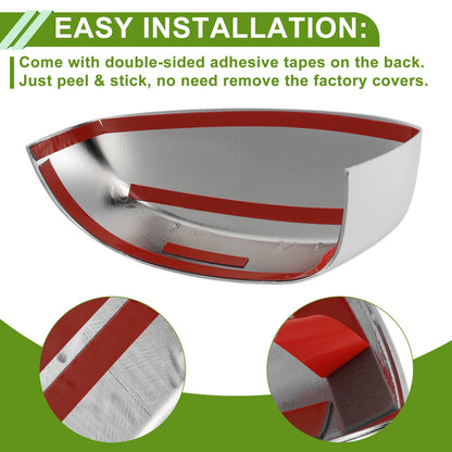 Mirror Cover Cap for Chevy Silverado 1500 (2007–2013) - Electroplated