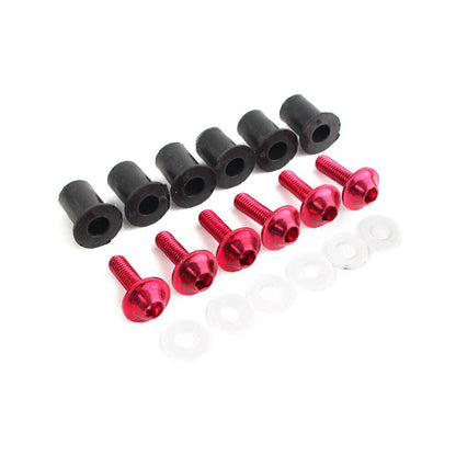 Windscreen Fixing Kit Red Bolts for Honda CBR250 300 650 900