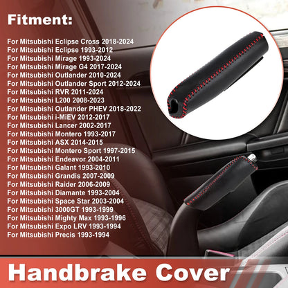 Leather Handbrake Cover for Mitsubishi