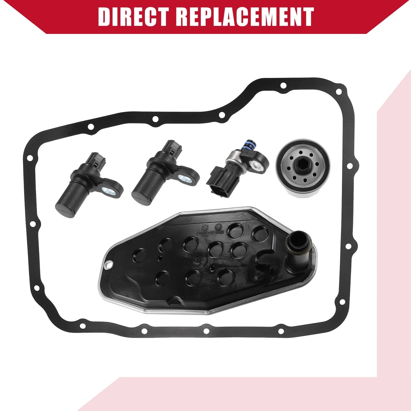 Set of 1 Transmission Filter with Gasket and Sensors Kit for Dodge (No.5013470AD)